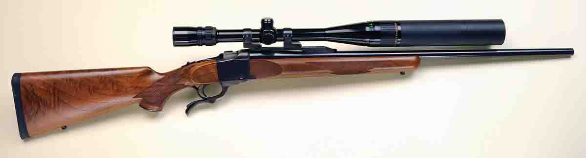 For a challenge in the field, try a single-shot rifle like this Ruger No. 1. Again, Stan turned to a wildcat named the 219 Donaldson Wasp and it remains an all-out favorite in his varmint battery of rifles.